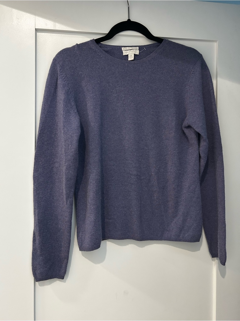 Charter Club 100% Cashmere Women’s Crewneck Sweater in Dusty Purple